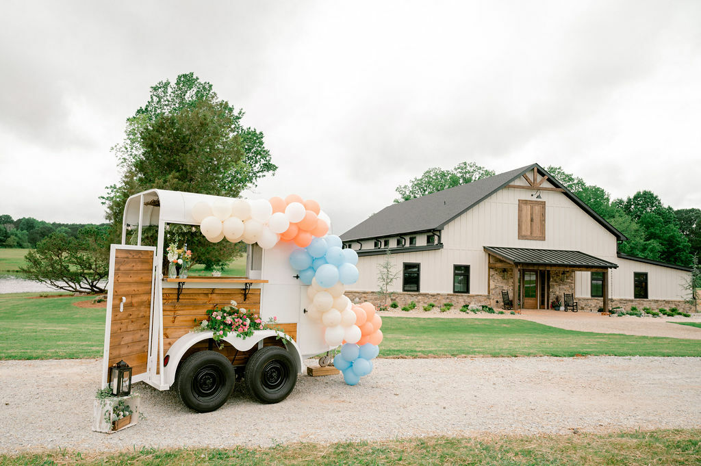 The Grove at Defoor Farm wedding venue near Kennesaw, GA with rustic barn and beautiful outdoor ceremony space